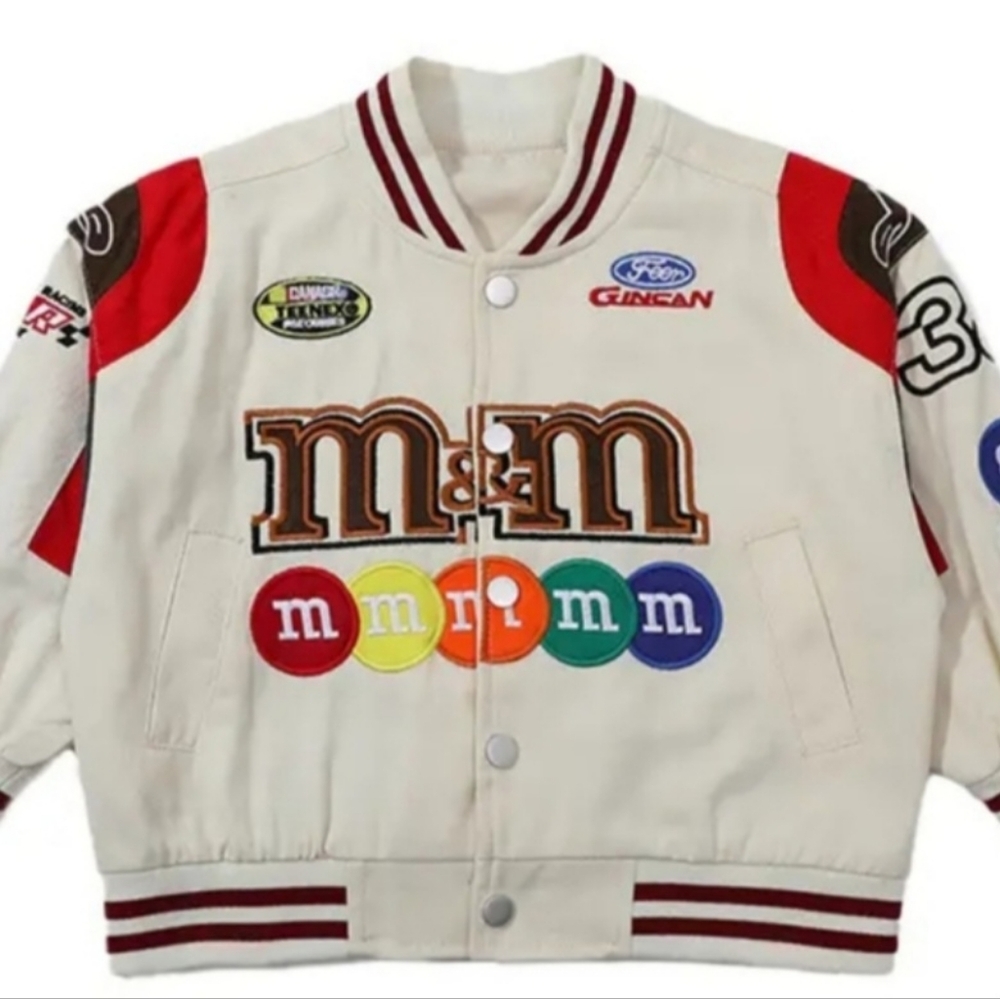 Kid Motorcycle Varsity Jacket